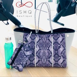 Simone Trapeze neoprene Tote bag gym bag beach bag